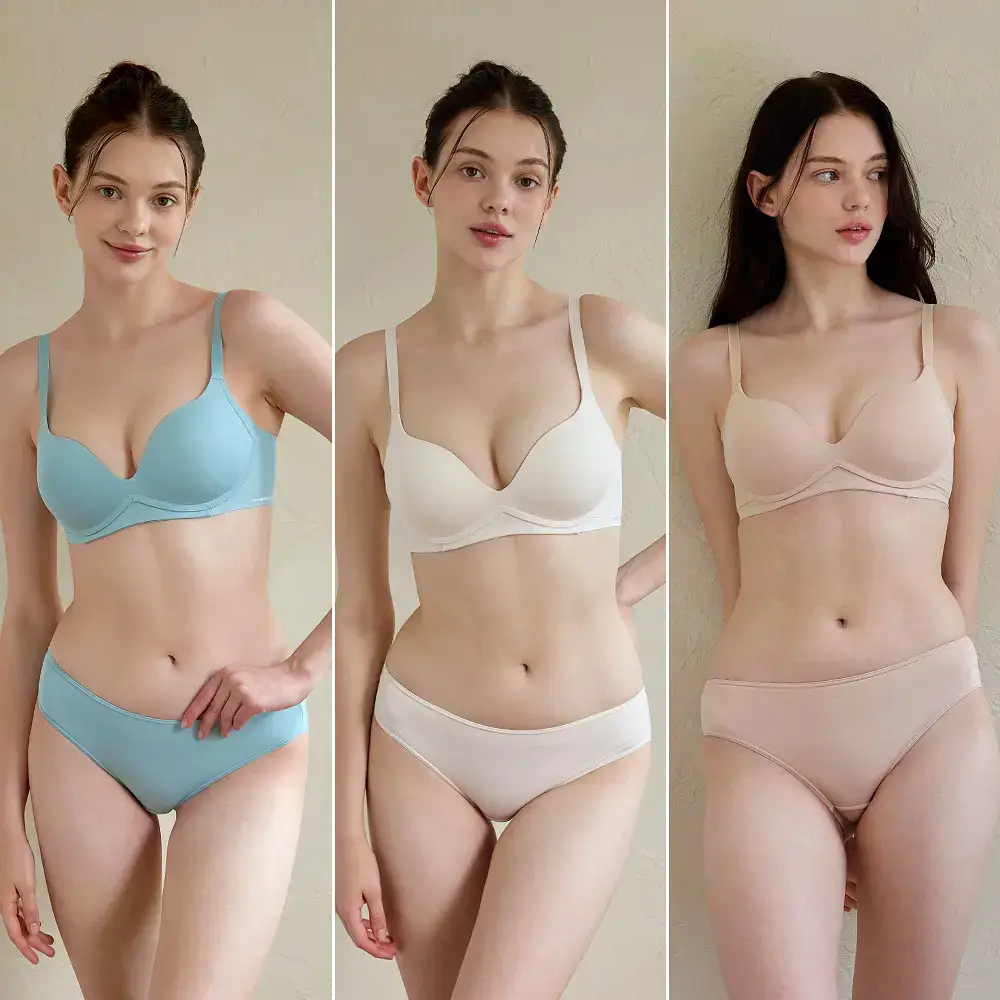 [Wonderbra] 일체형 볼륨 몰드 노와이어 브라팬티 6종 택 1